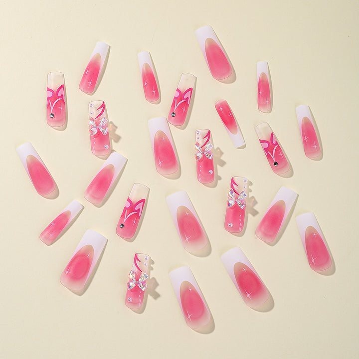 Creative 3D Heart-Design Nail Art Extensions Kalsten