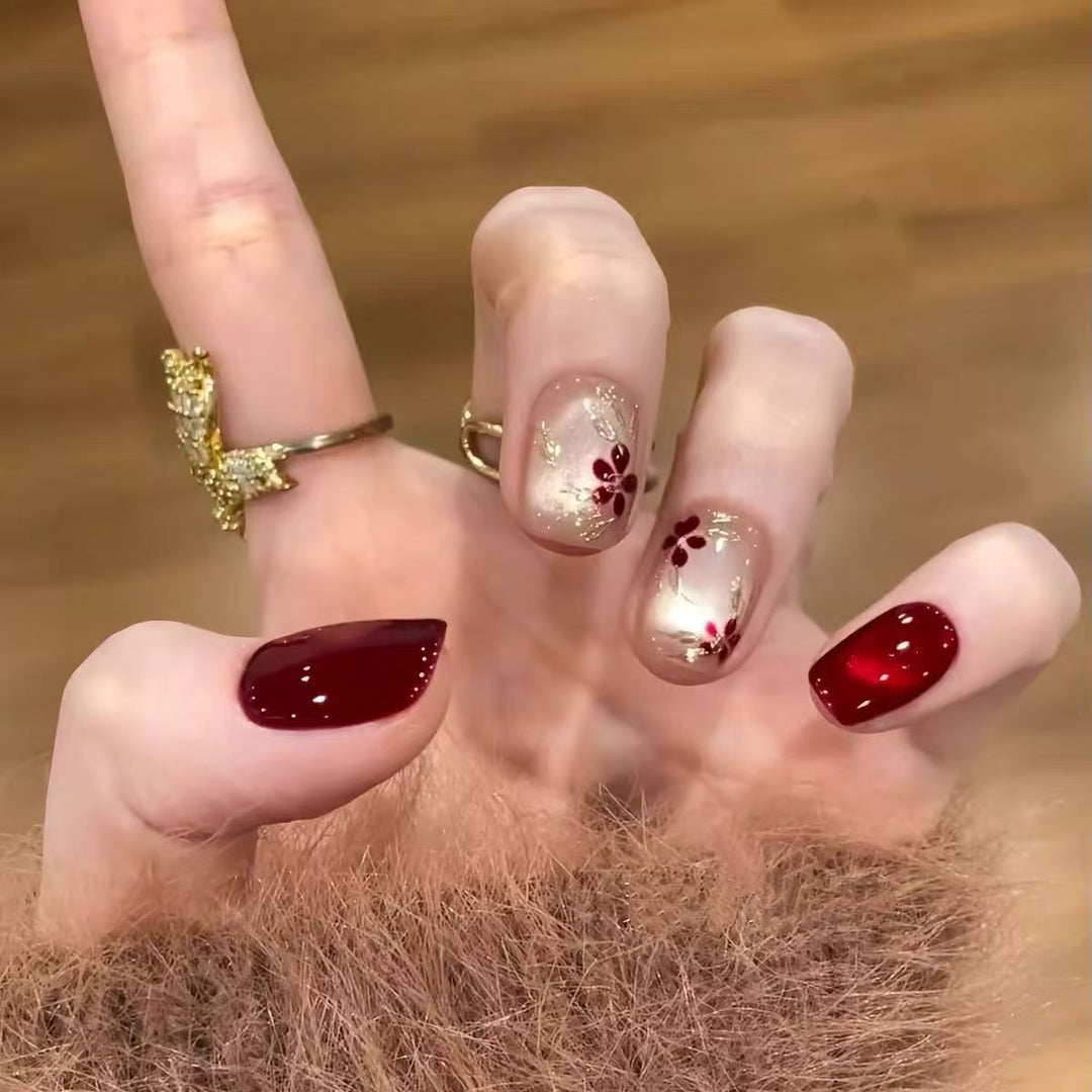 Artistic Floral Nail Art Design Kalsten