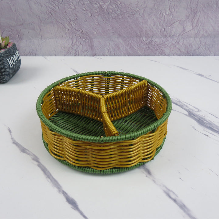 Ladies Oval Organizer Basket with Separate Compartments Kalsten