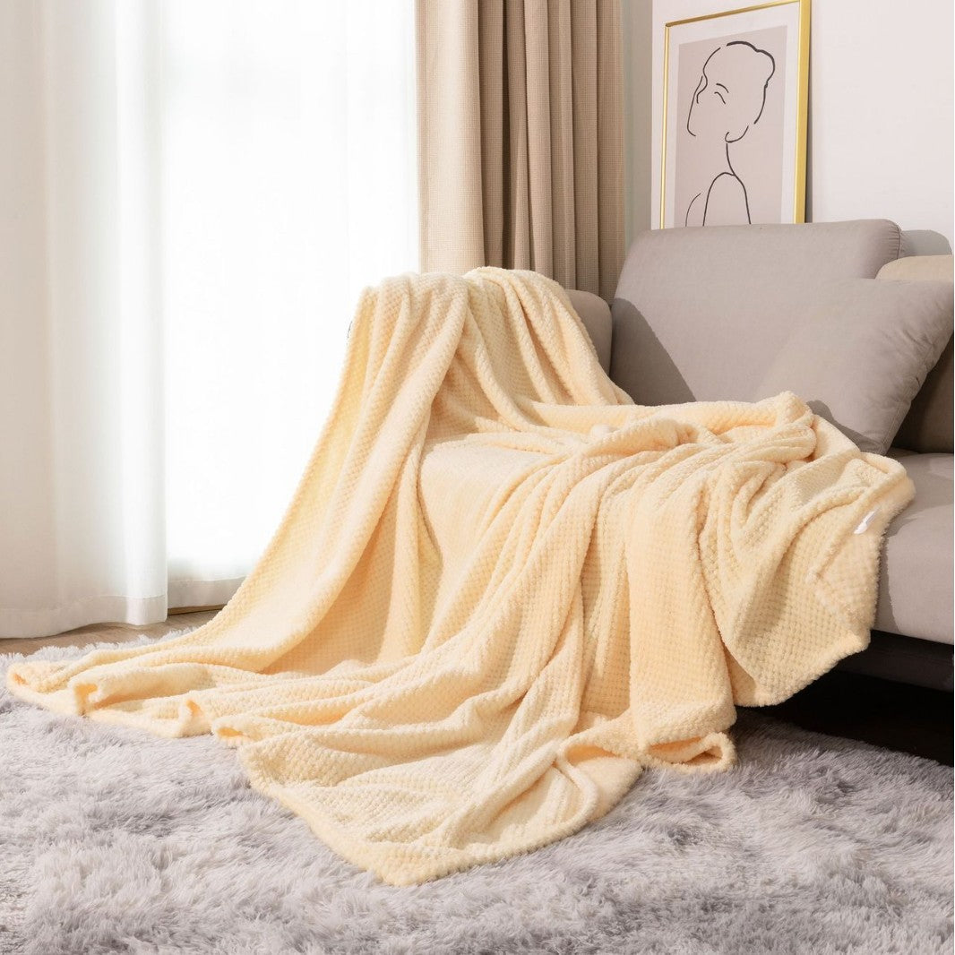 Textured Knit Throw Blanket