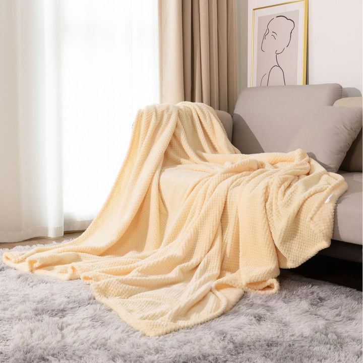 Textured Knit Throw Blanket