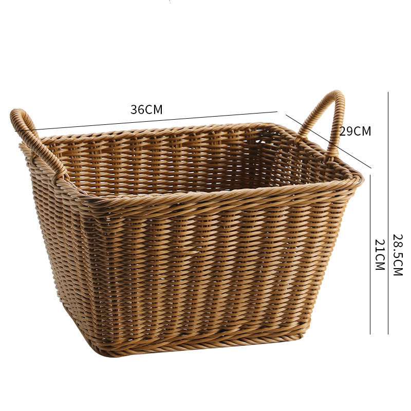 Unisex Spacious Storage Basket made of Woven Rattan Kalsten