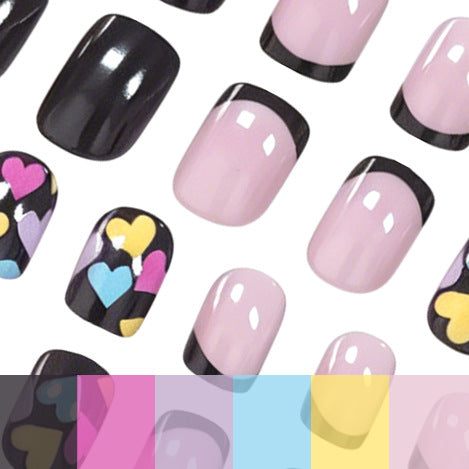 Artistic Heart Pattern Nail Art Kalsten