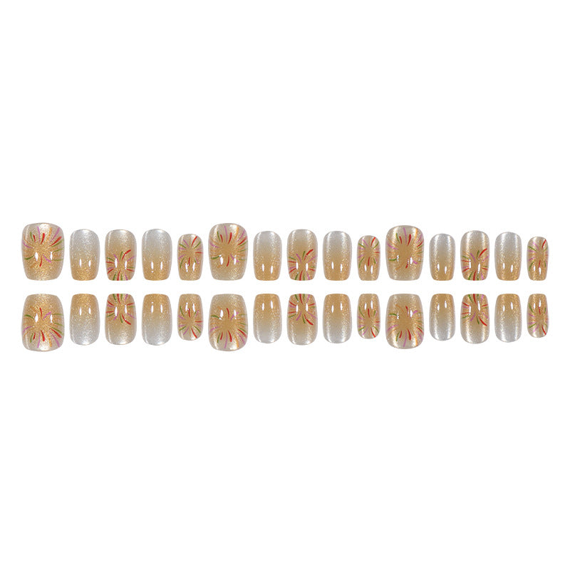 Artistic Summer-Inspired Press-On Nails Kalsten