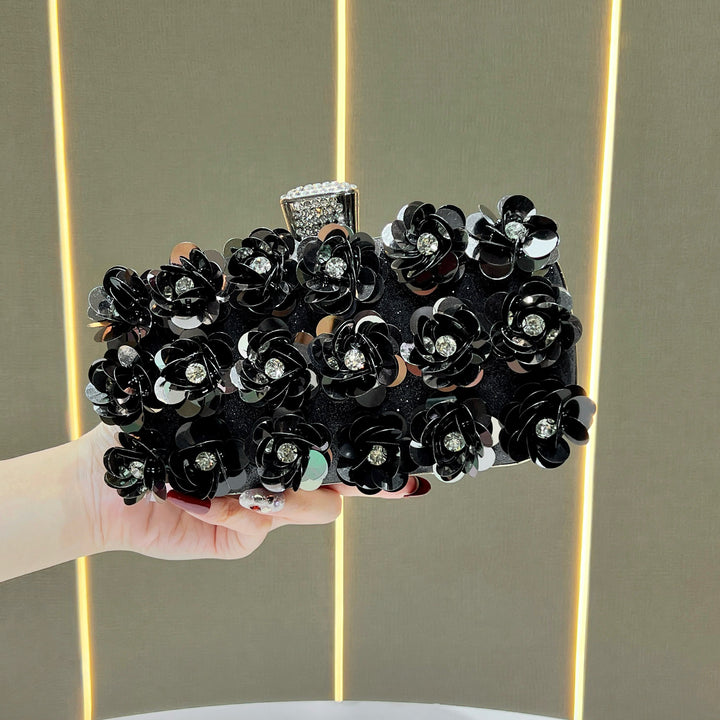 Floral Embellished Evening Clutch  1791727849