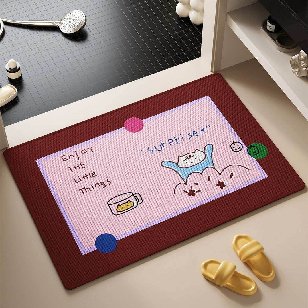 Cartoon-Themed Bathroom Mat Kalsten