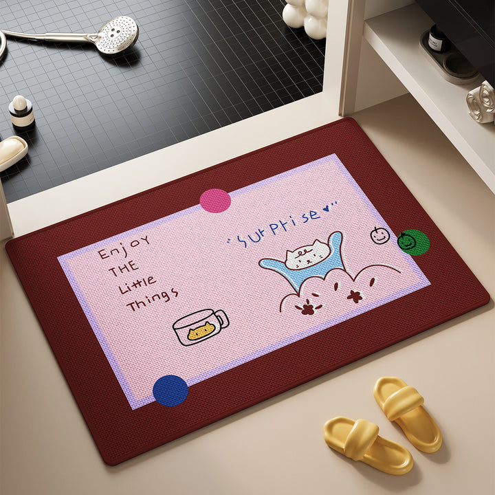 Cartoon-Themed Bathroom Mat Kalsten