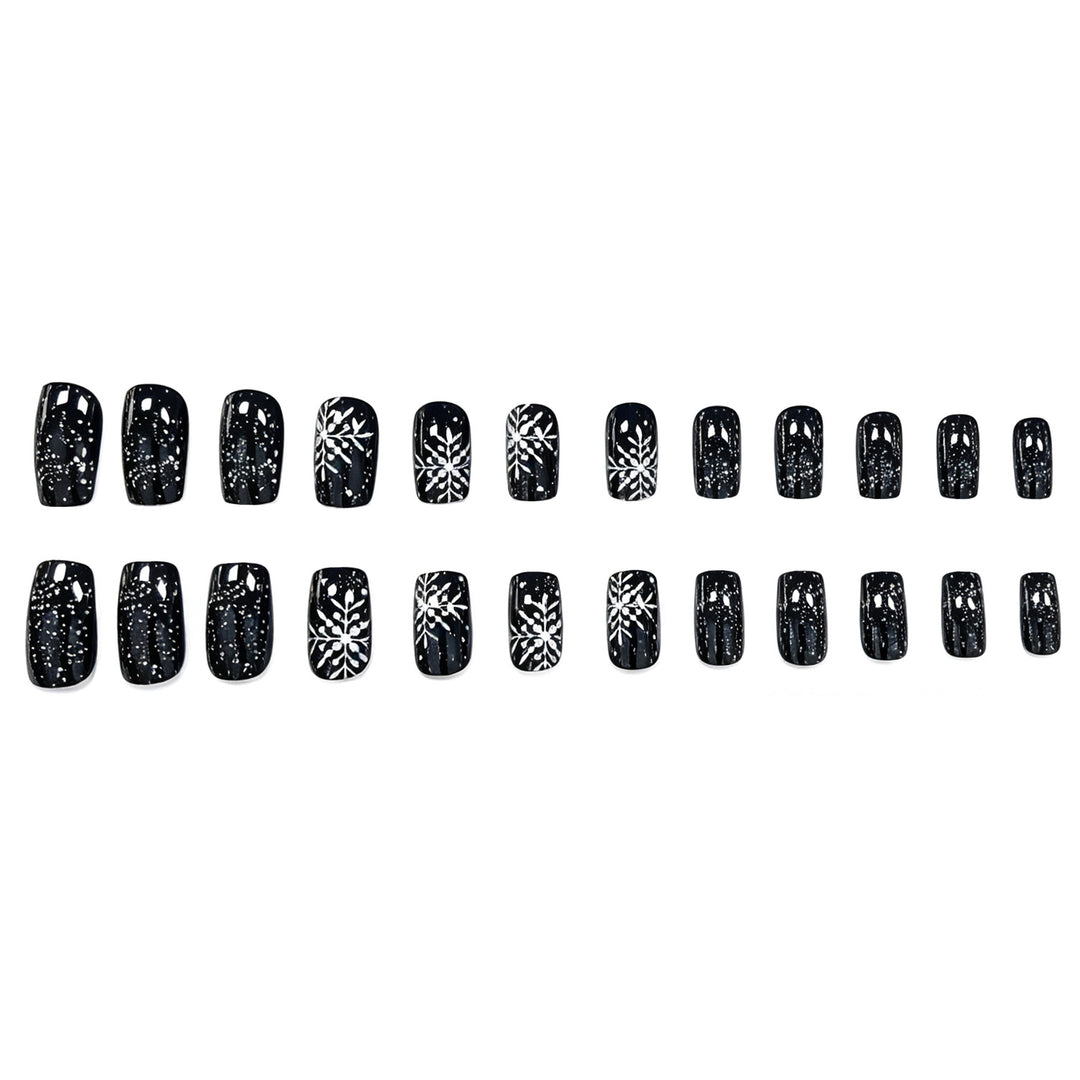 Festive Snowflake Nail Art Kalsten