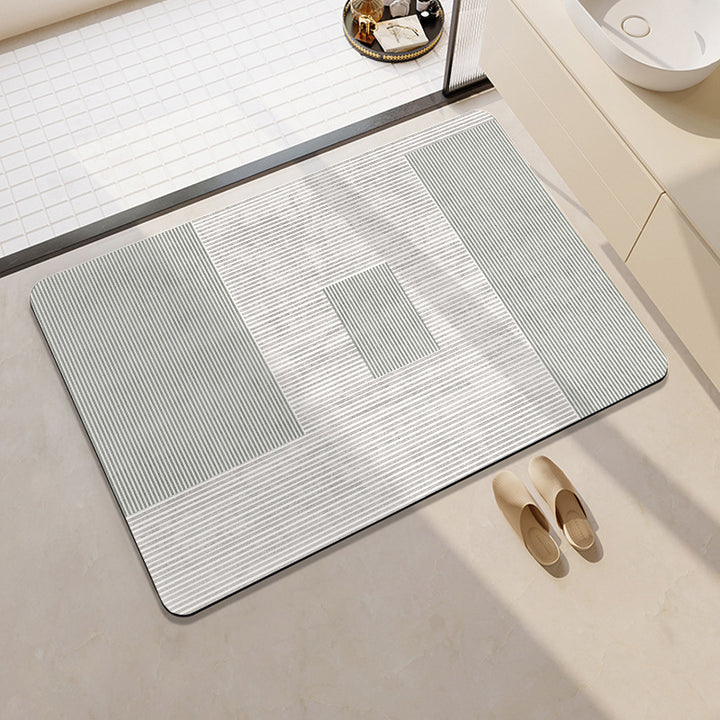 Geometric Pattern Soft Bath Mat Kalsten