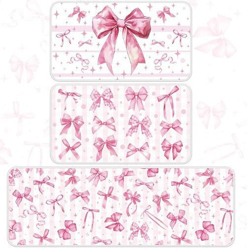 Floral Butterfly-Themed Decorative Area Mat
