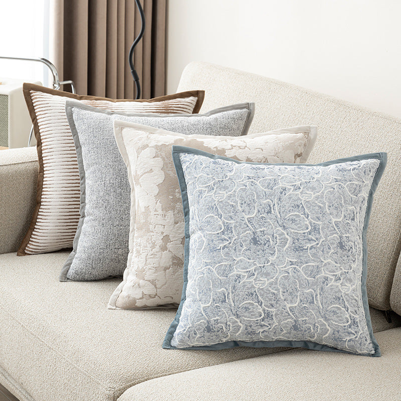 Floral Embroidered Cushion