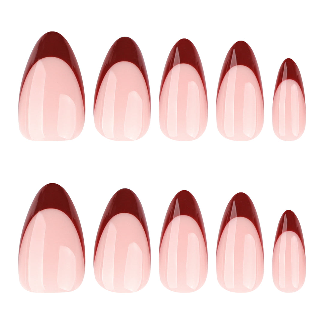 Artful Nail Art with Elegant French Tip and Atmospheric Design Kalsten