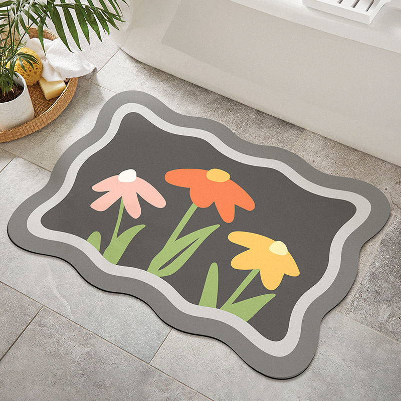Floral Decorative Area Mat