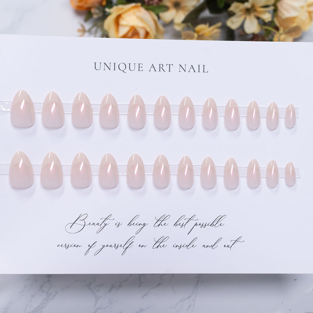 Elegant Glossy Press-On Nail Set  1791110280