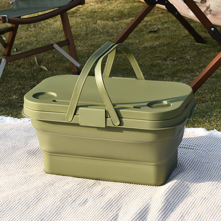 Versatile Outdoor Picnic Storage Basket Kalsten