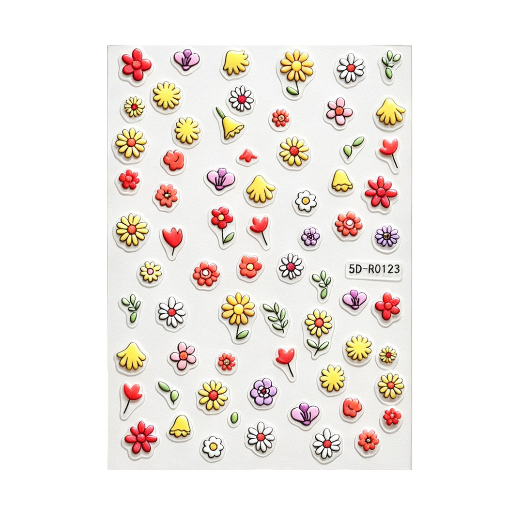 Decorative 3D Floral and Butterfly Nail Art Charms