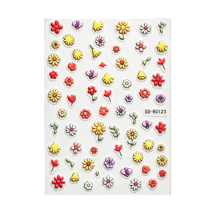 Decorative 3D Floral and Butterfly Nail Art Charms