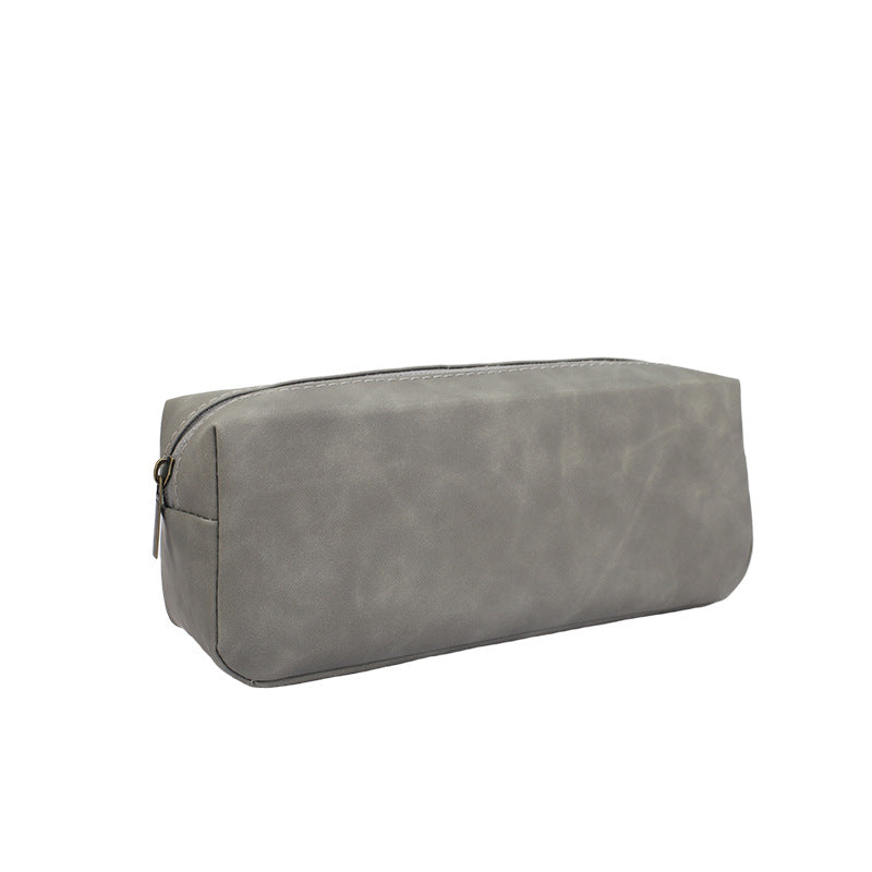 Premium Leather Zippered Pencil Pouch