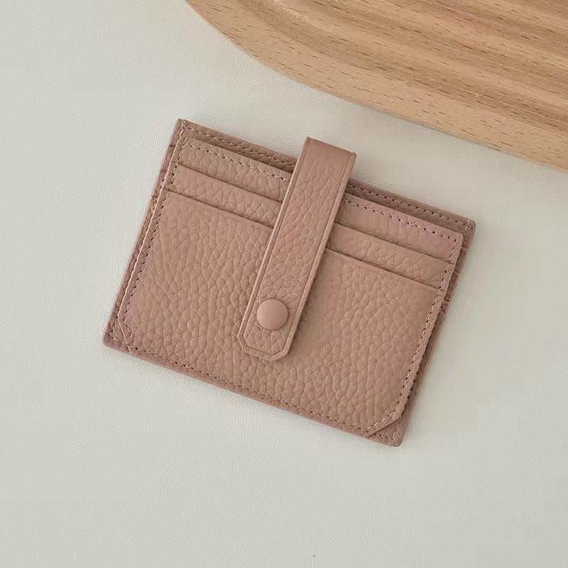 Stylish Textured Leather Card Holder