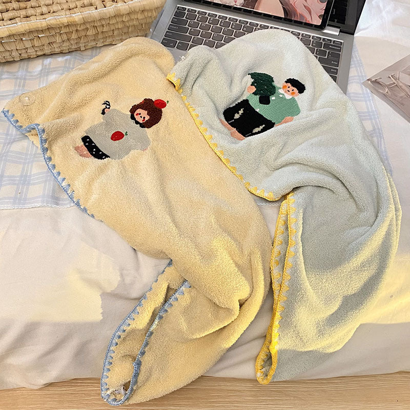 Cozy sauna blanket with playful design Kalsten