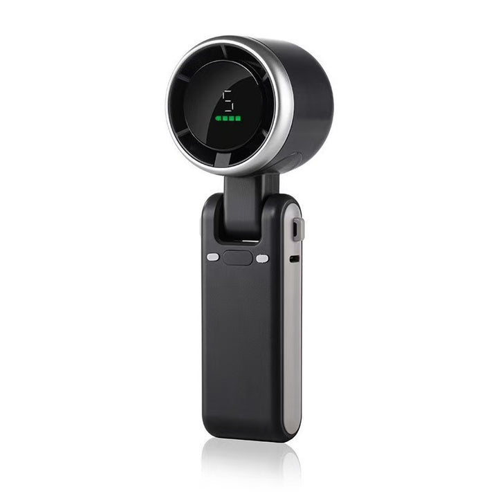 Unisex nan compact foldable handheld fan with digital battery charge display and adjustable tilt head Kalsten