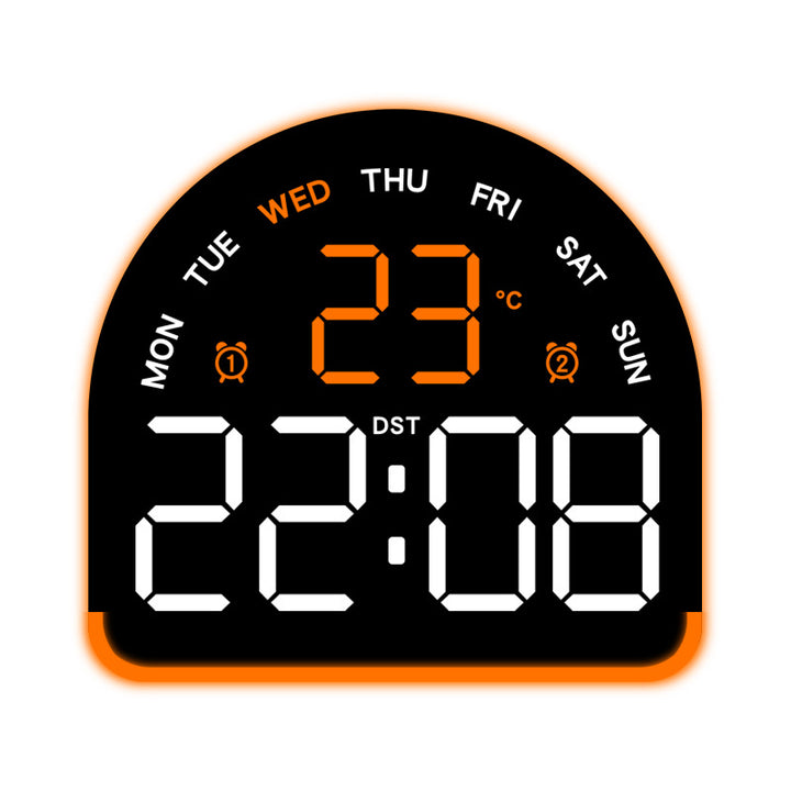 Digital alarm clock with temperature and day of the week display Kalsten