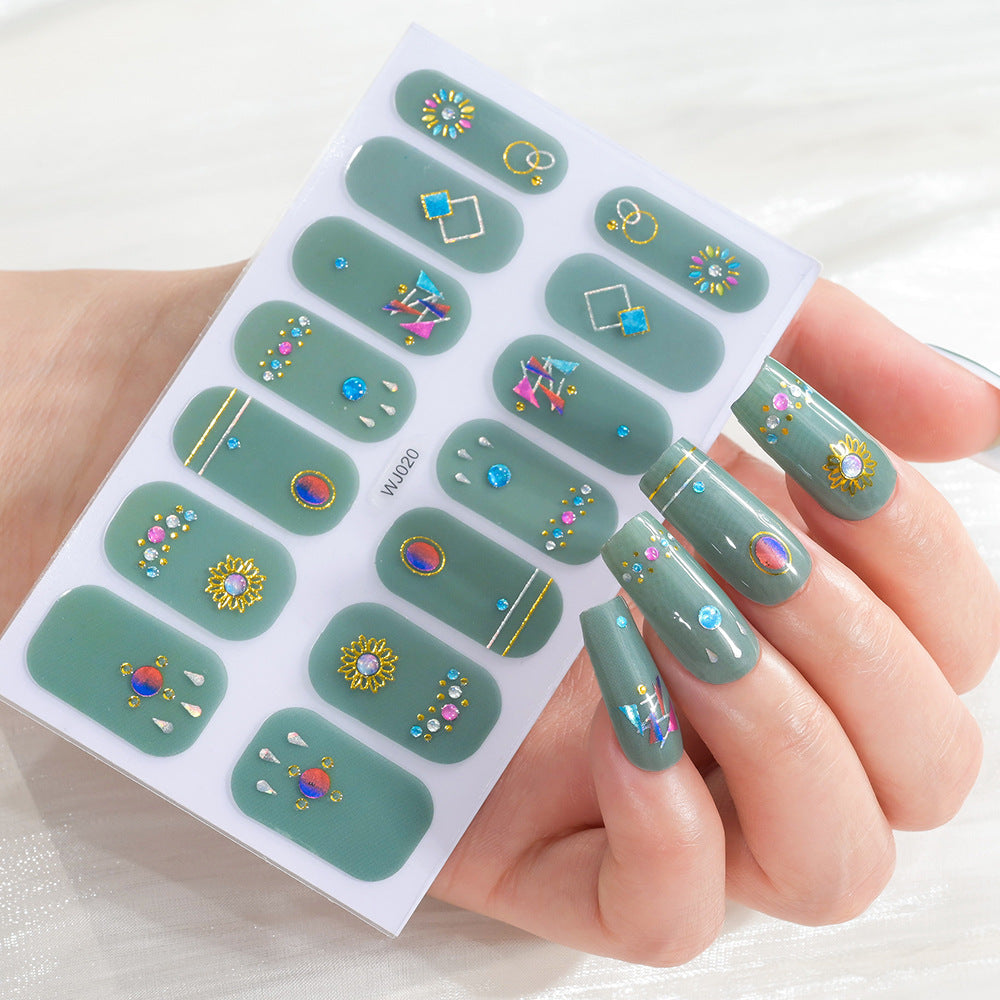 Festive Decorative Nail Art Sheet