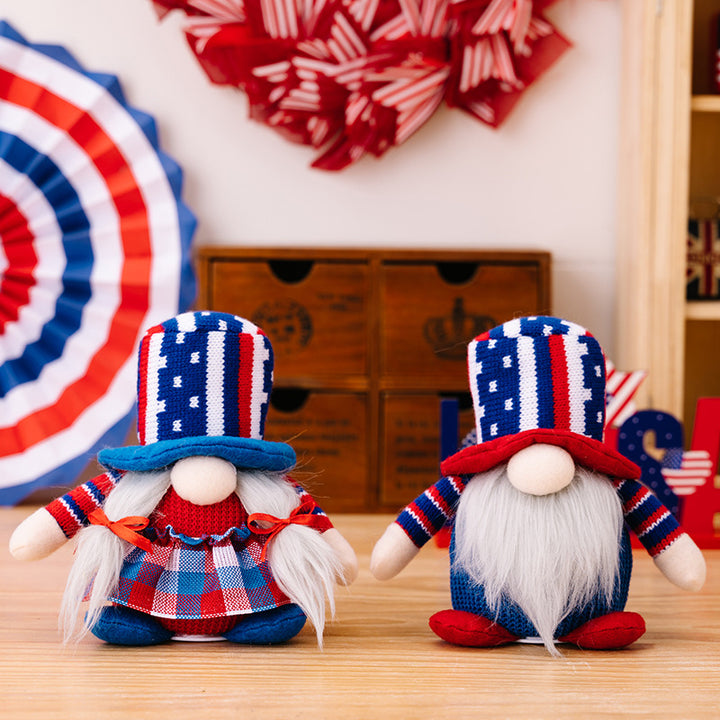 Unisex nan Scandinavian gnome doll decor with knitted cylinder hat and long artificial beard Kalsten