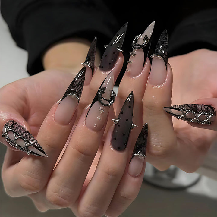 Creative artificial nails with unique accents Kalsten