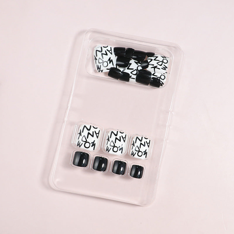 Artistic Floral Press-On Nail Art Set Kalsten