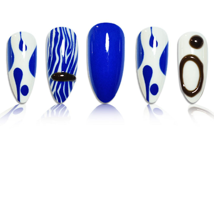 Artistic Decorative Press-On Nail Enhancements Kalsten