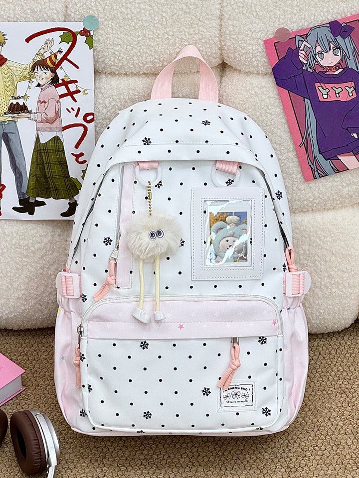 Casual Snowflake Print Backpack Kalsten