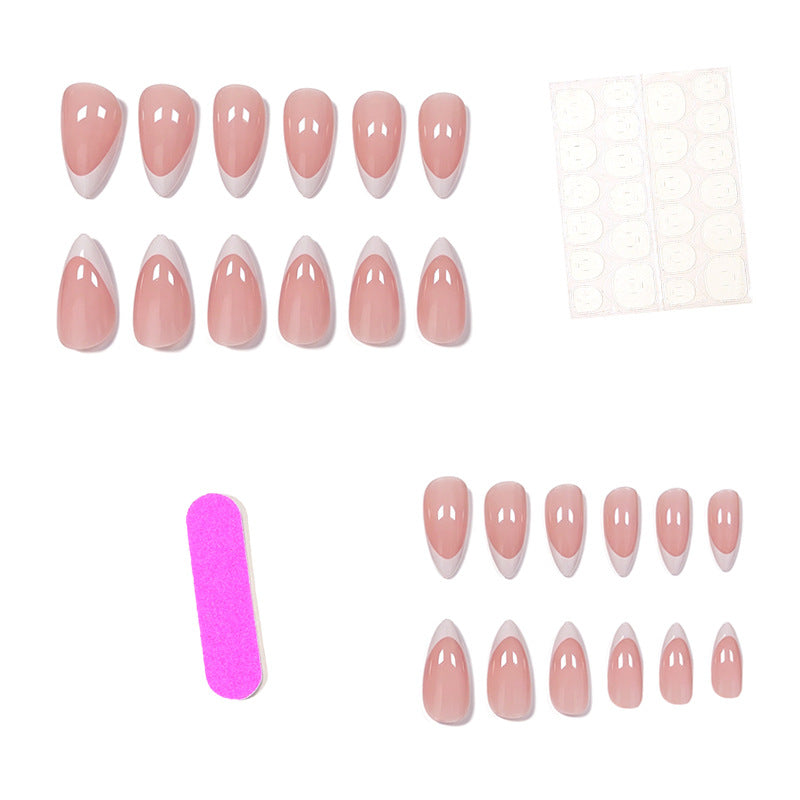 Elegant French Tip Nail Art Extensions Kalsten 1789915249