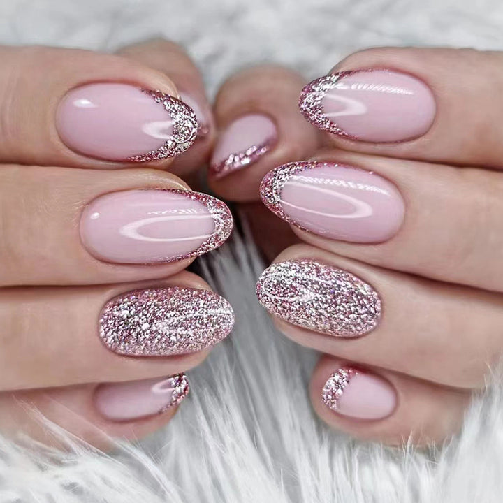 Glamorous Glitter Nail Enhancements Kalsten