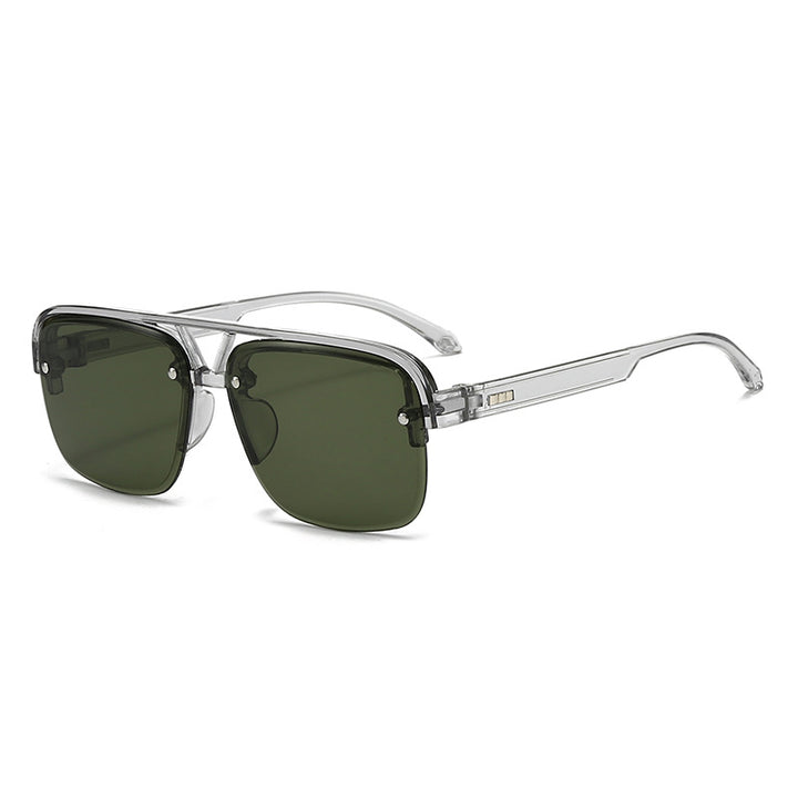 Women’s fashionable square sunglasses with transparent frame Kalsten