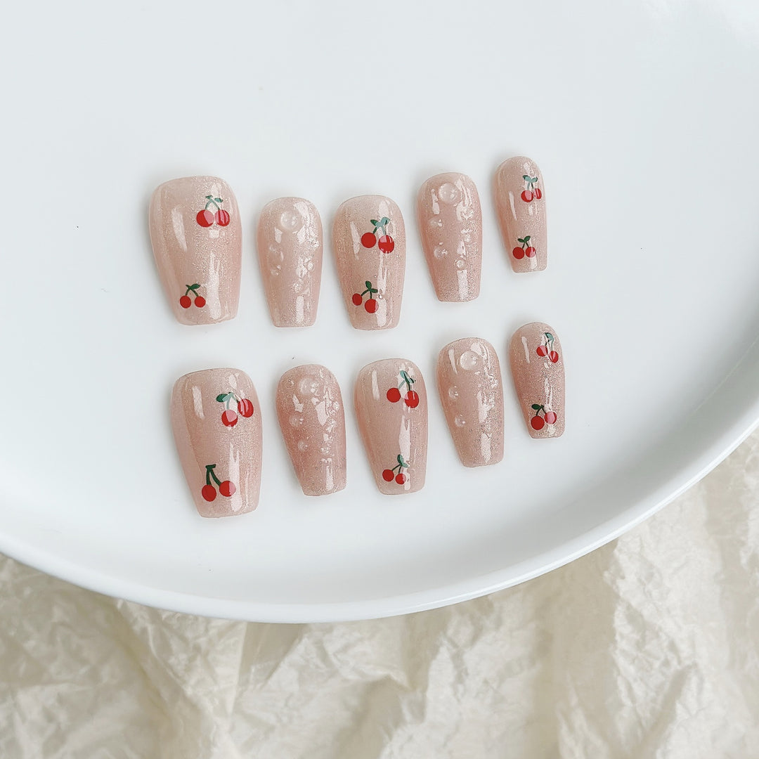 Butterfly-Embellished Press-On Nail Set