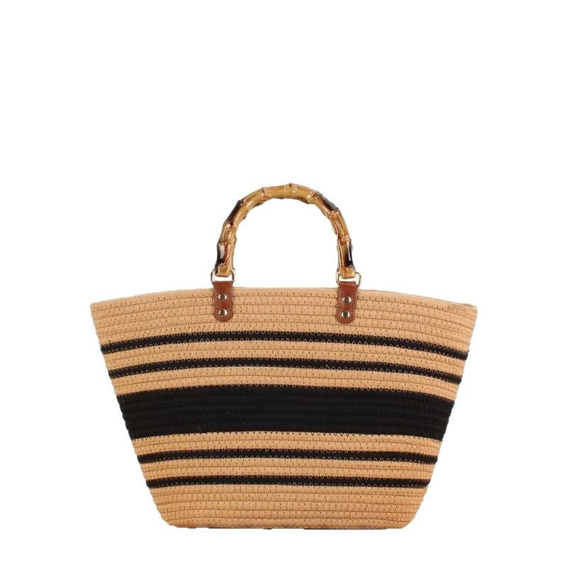 Fashionable Basket Handbag Made of Natural Materials Kalsten