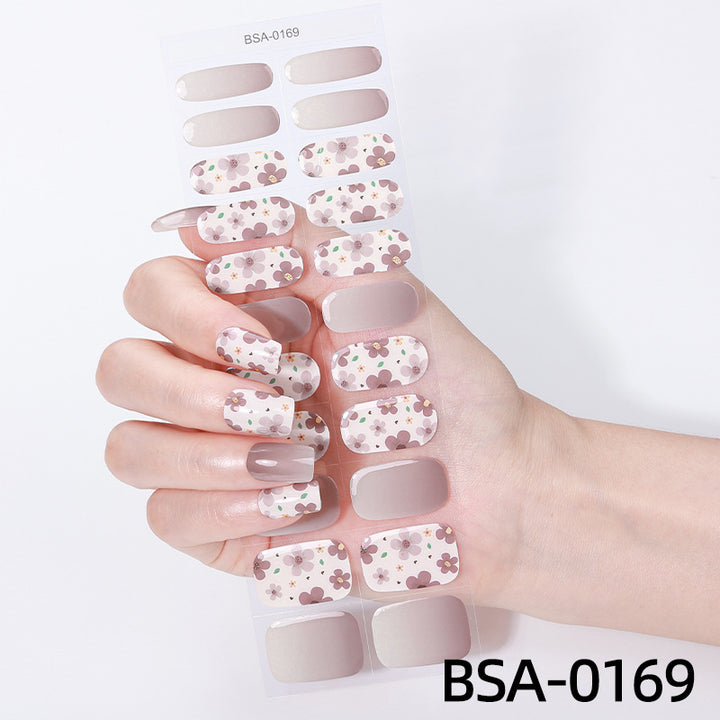 Rhinestone-Embellished Nail Wraps
