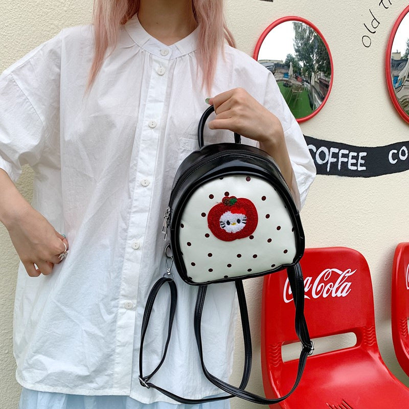 Plush Backpack with Fruity Design and Playful Details Kalsten