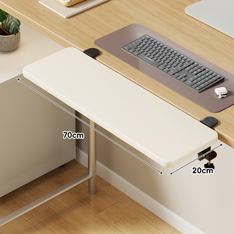 Under-Desk Sliding Keyboard Tray and Desk Extender with Smooth Glide Mount