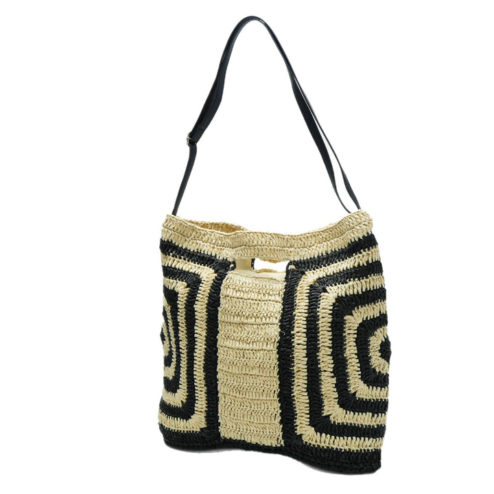 Handcrafted tote bag with geometric design Kalsten