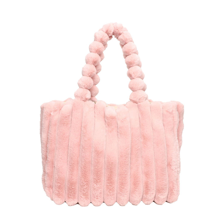 Plush Textured Tote Bag