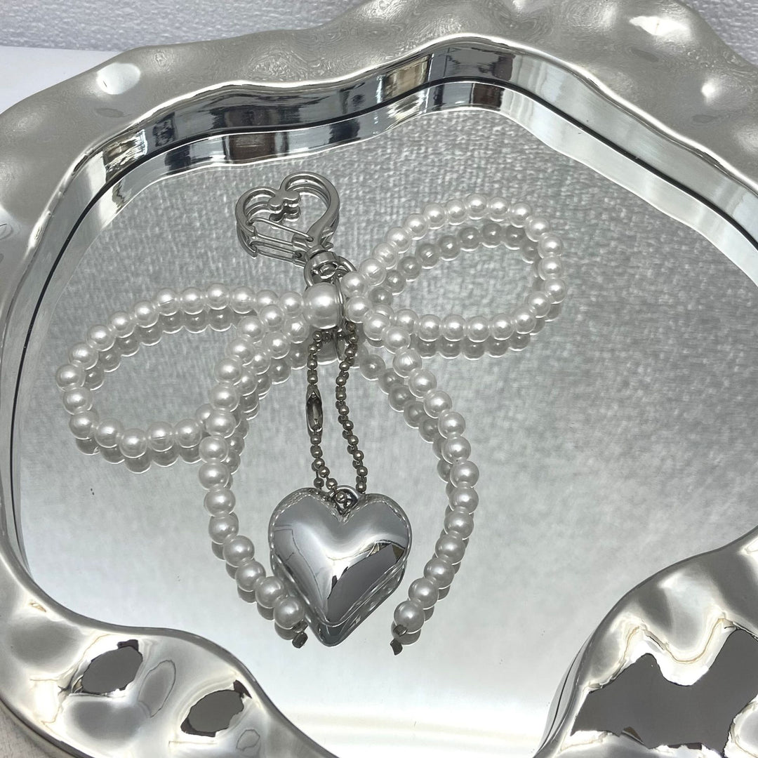 Elegant Pearl Bow Keychain Kalsten