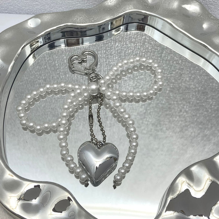 Elegant Pearl Bow Keychain Kalsten