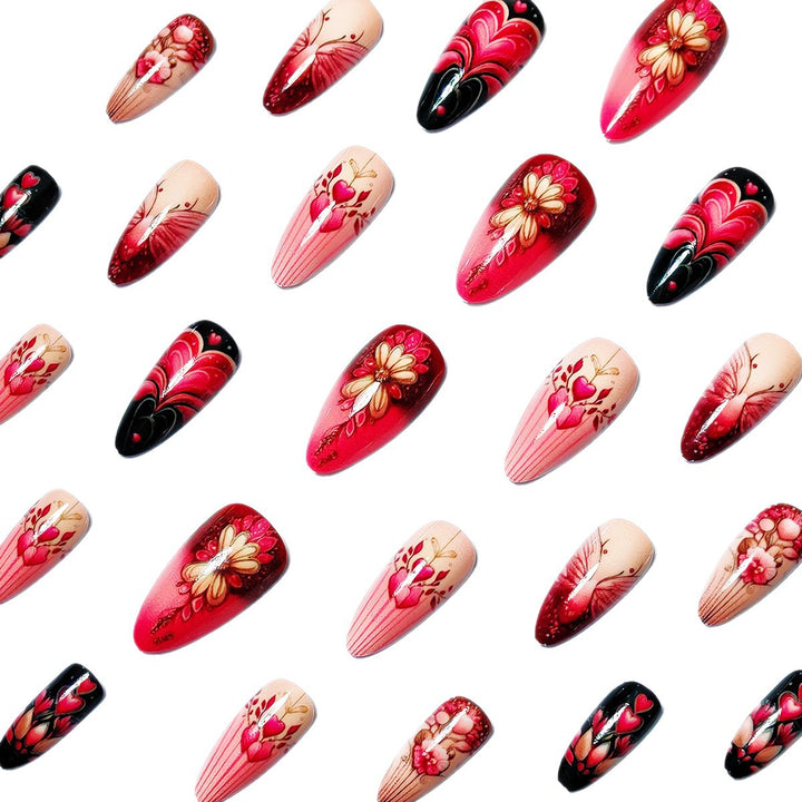Romantic Floral Nail Art Design Kalsten
