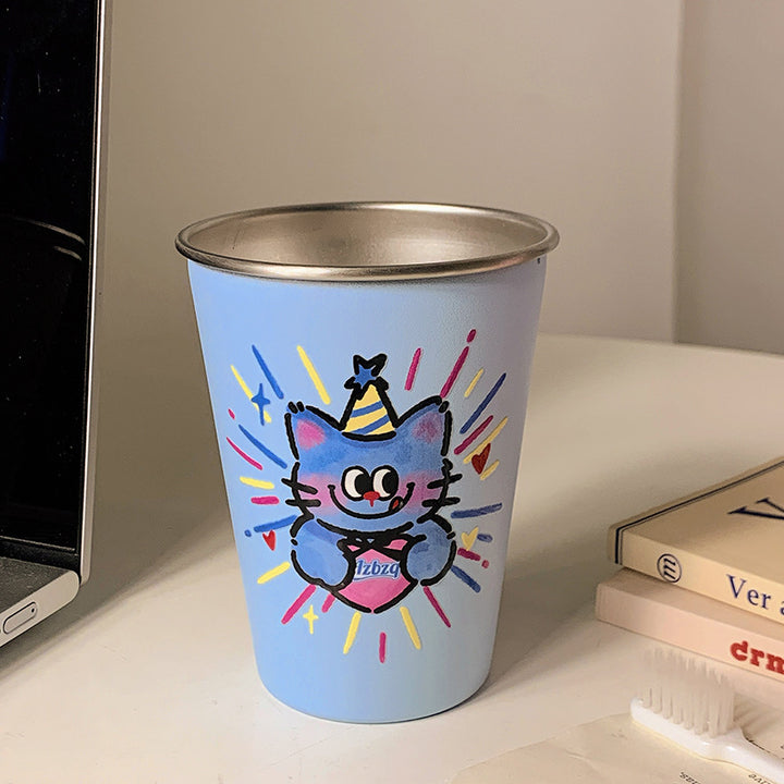 Insulated mug with cheerful bear motif Kalsten