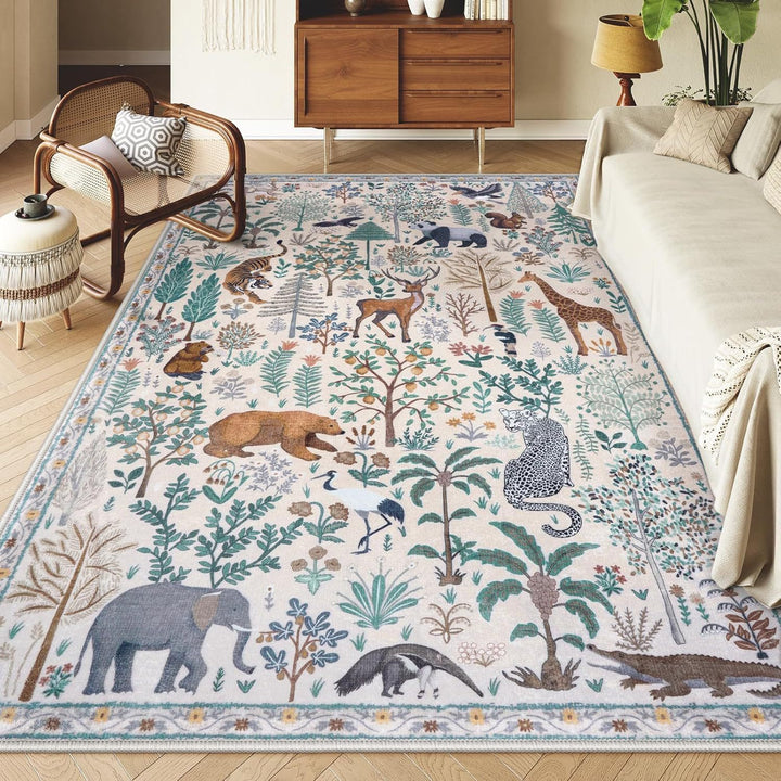 Nature-Inspired Decorative Area Rug