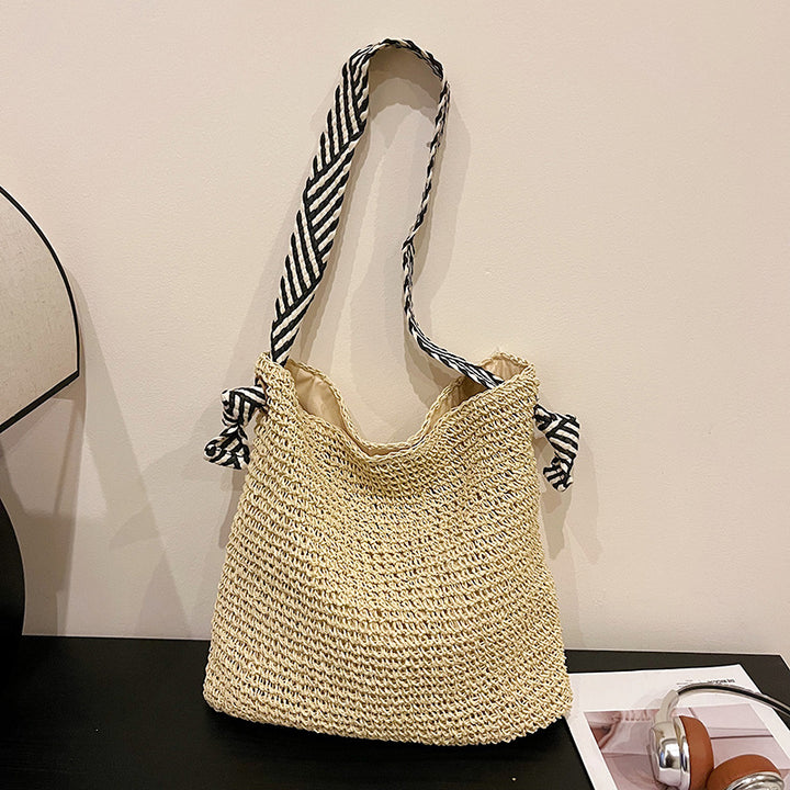 Woven Straw Beach Tote