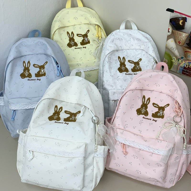 Cute Bunny-Themed Casual Backpack Kalsten