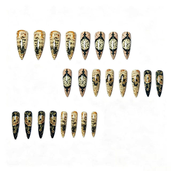 Artistic Vintage Floral Nail Art Kalsten